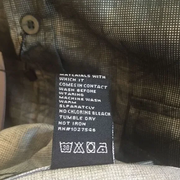 Lamasini Men's Casual Button Up Shirt Brand New Size L Green 100% Cotton plaid. - Picture 4 of 8